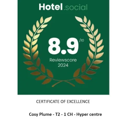 New Cosy Plume - T2 - 1 Ch- Hyper Centre - Wifi